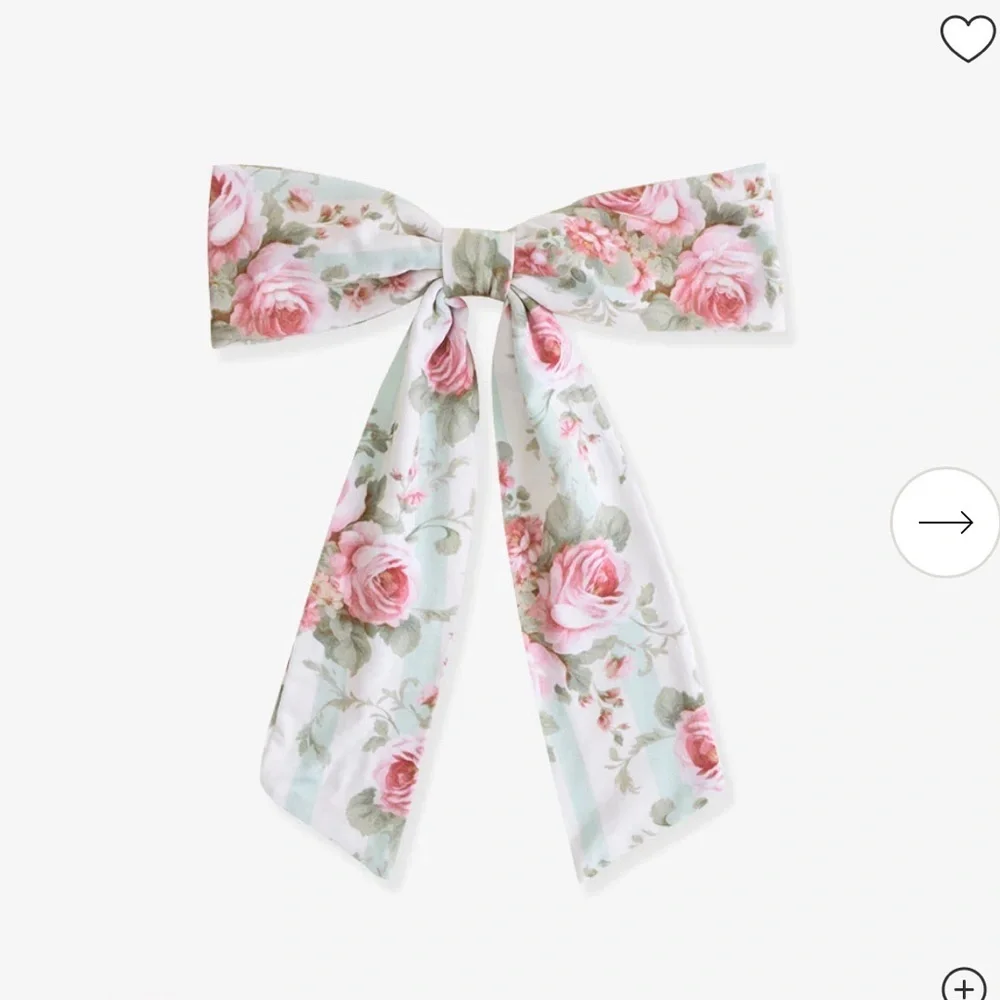 Posh Peanut Trixie Luxe Floral Bow Hair Clip